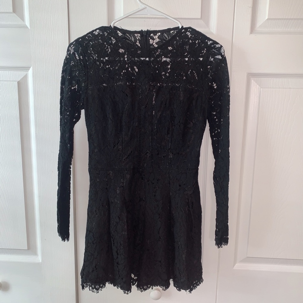 Black Lace Romper